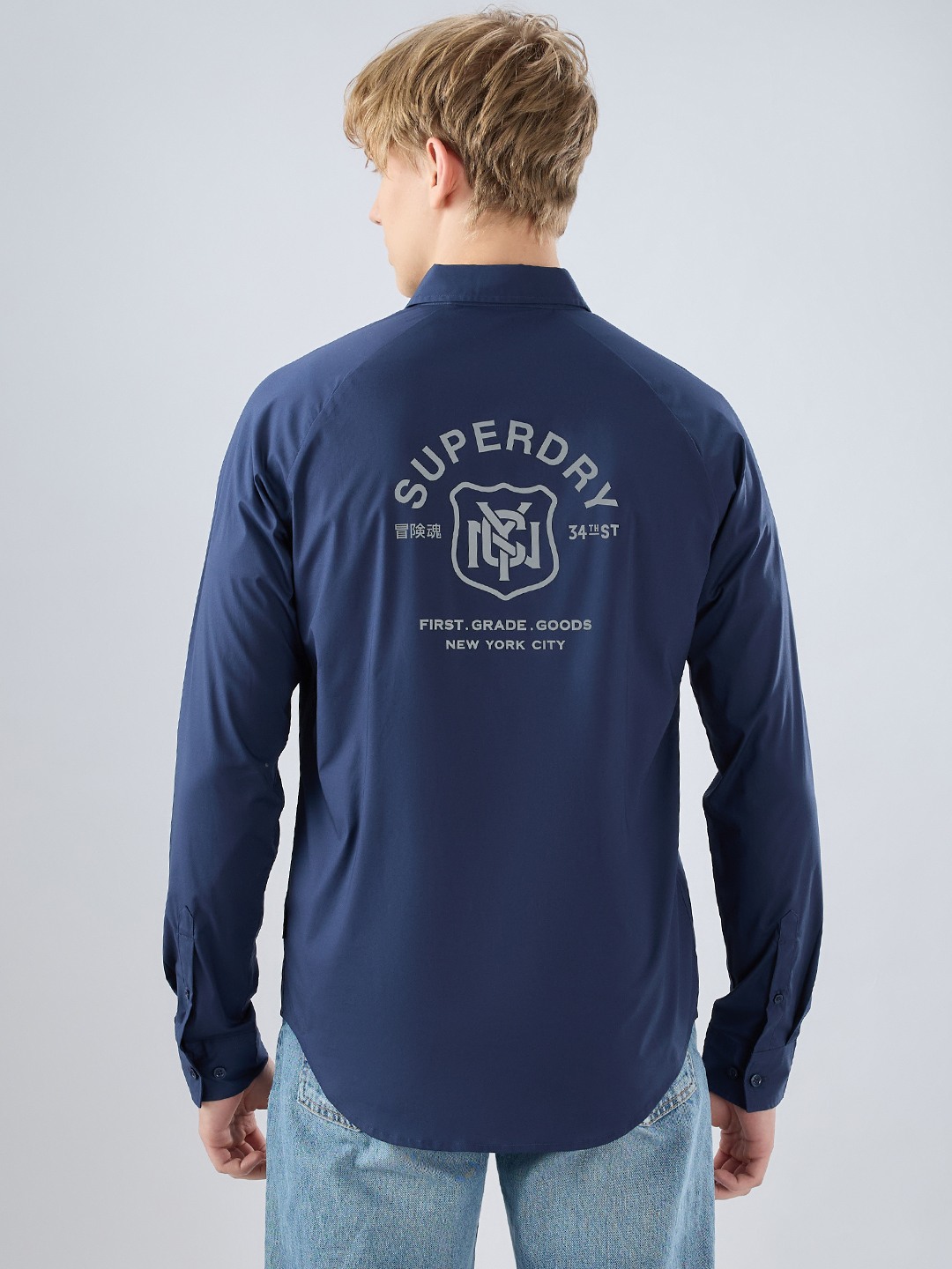 REFLECTIVE RAGLAN POPLIN SHIRT