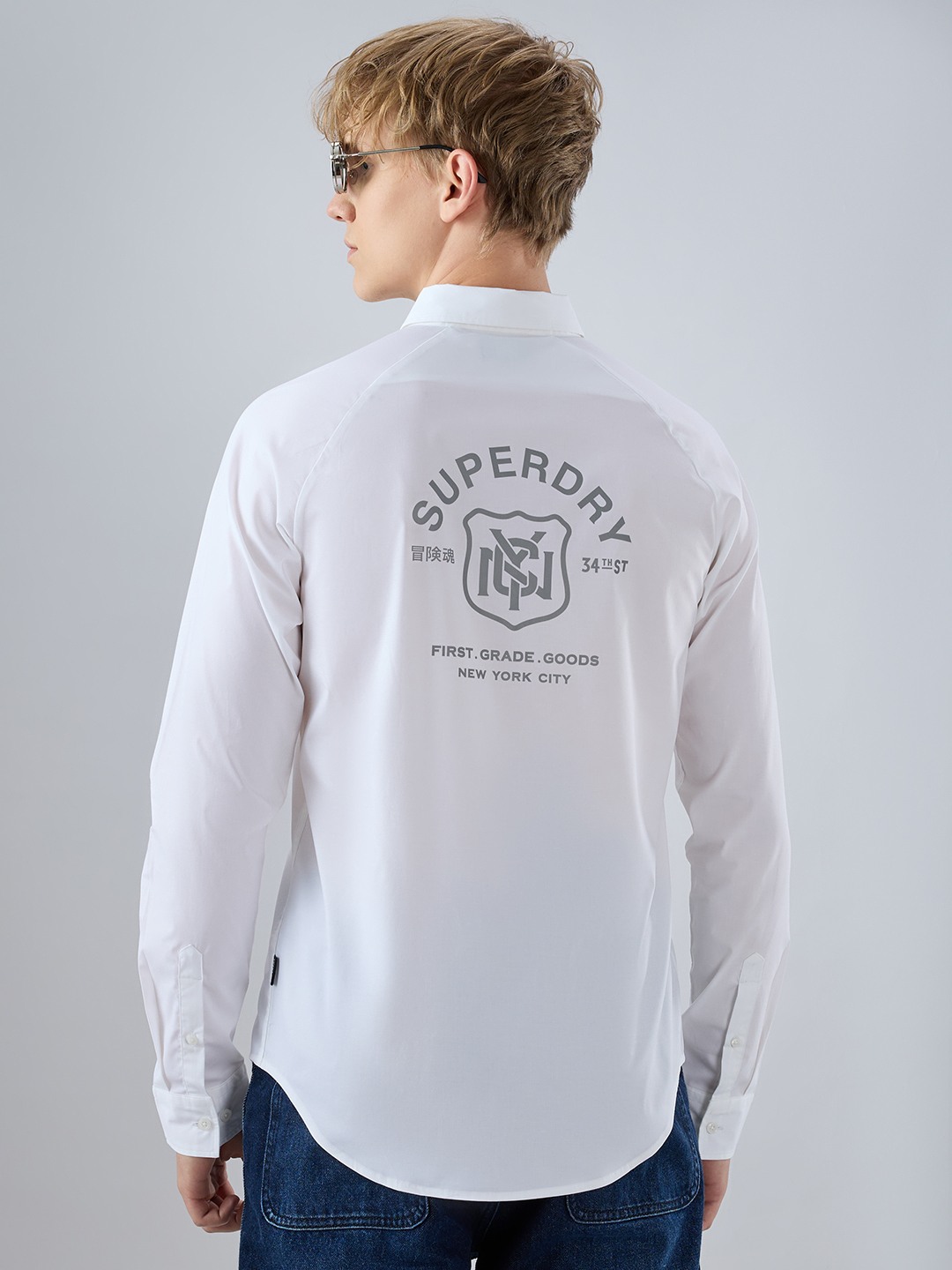 REFLECTIVE RAGLAN POPLIN SHIRT