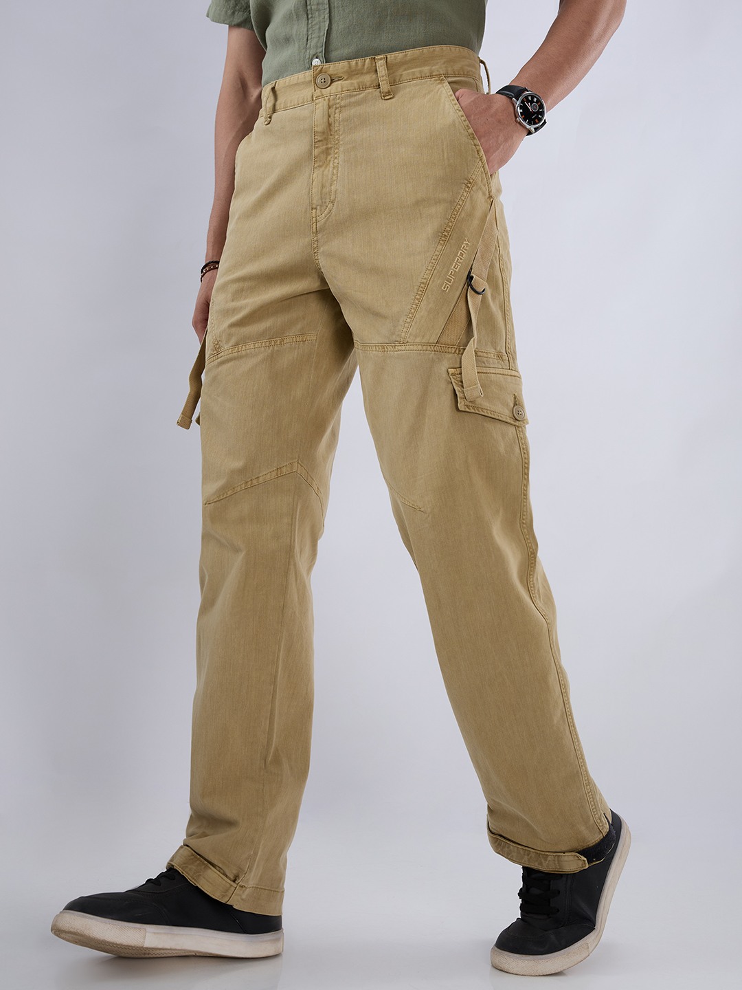Superdry Combat Wide Taped Cargo Pant - Image 3