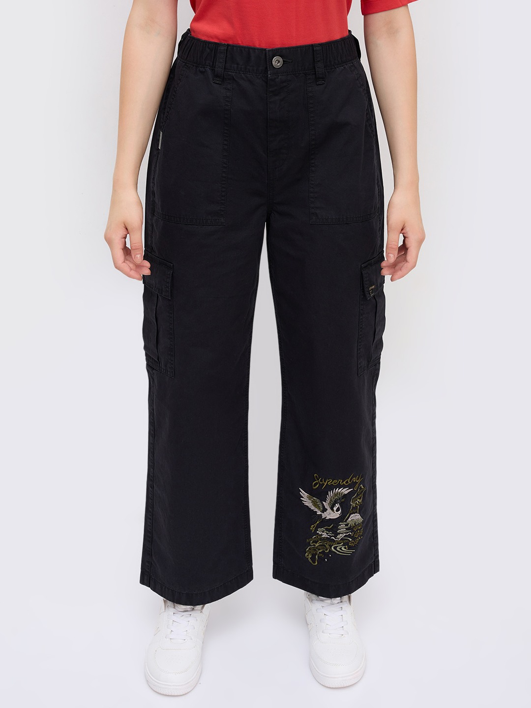 KYOTO EMBROIDERED TROUSERS
