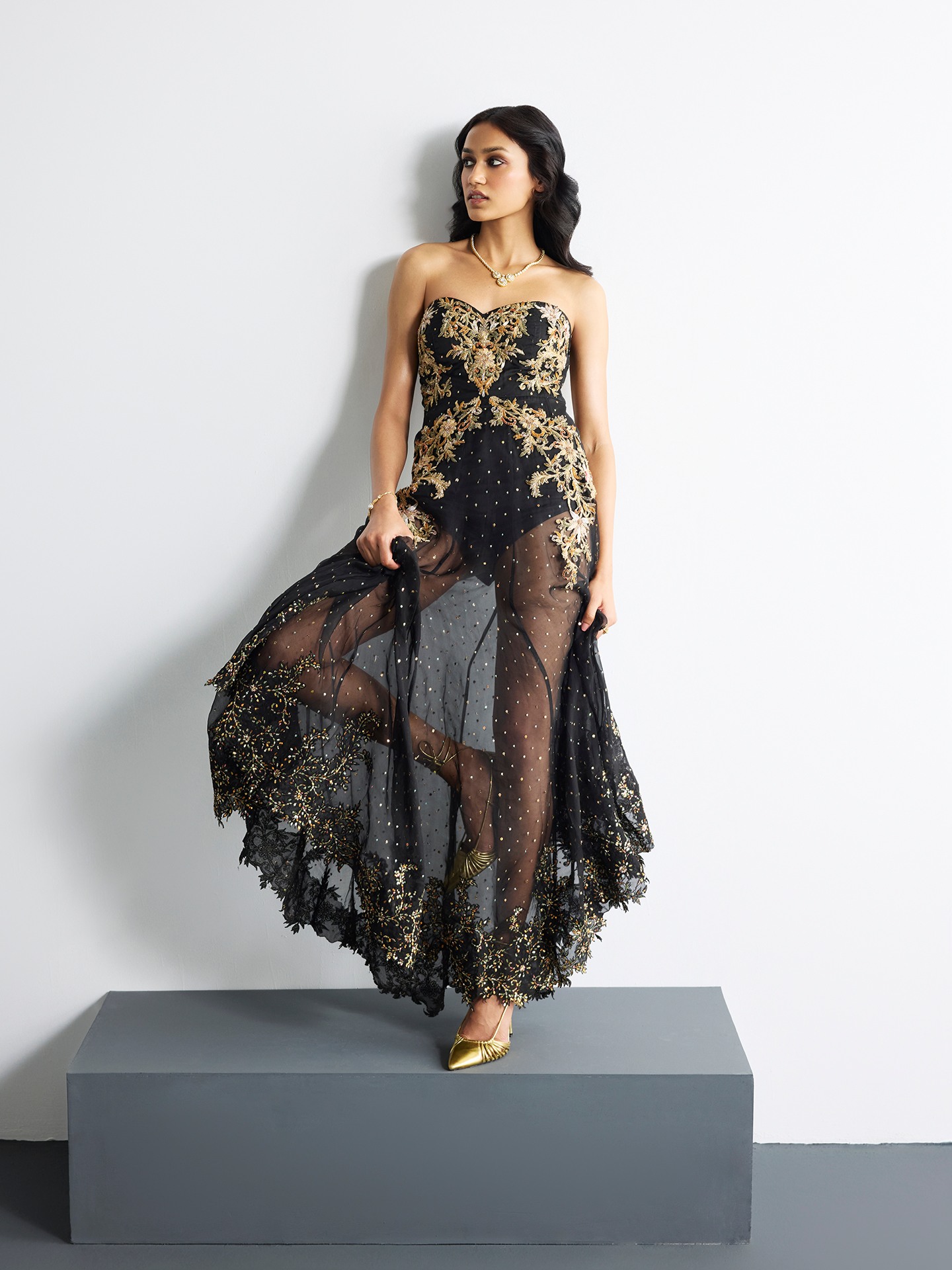 Black Multi Juliet Dress