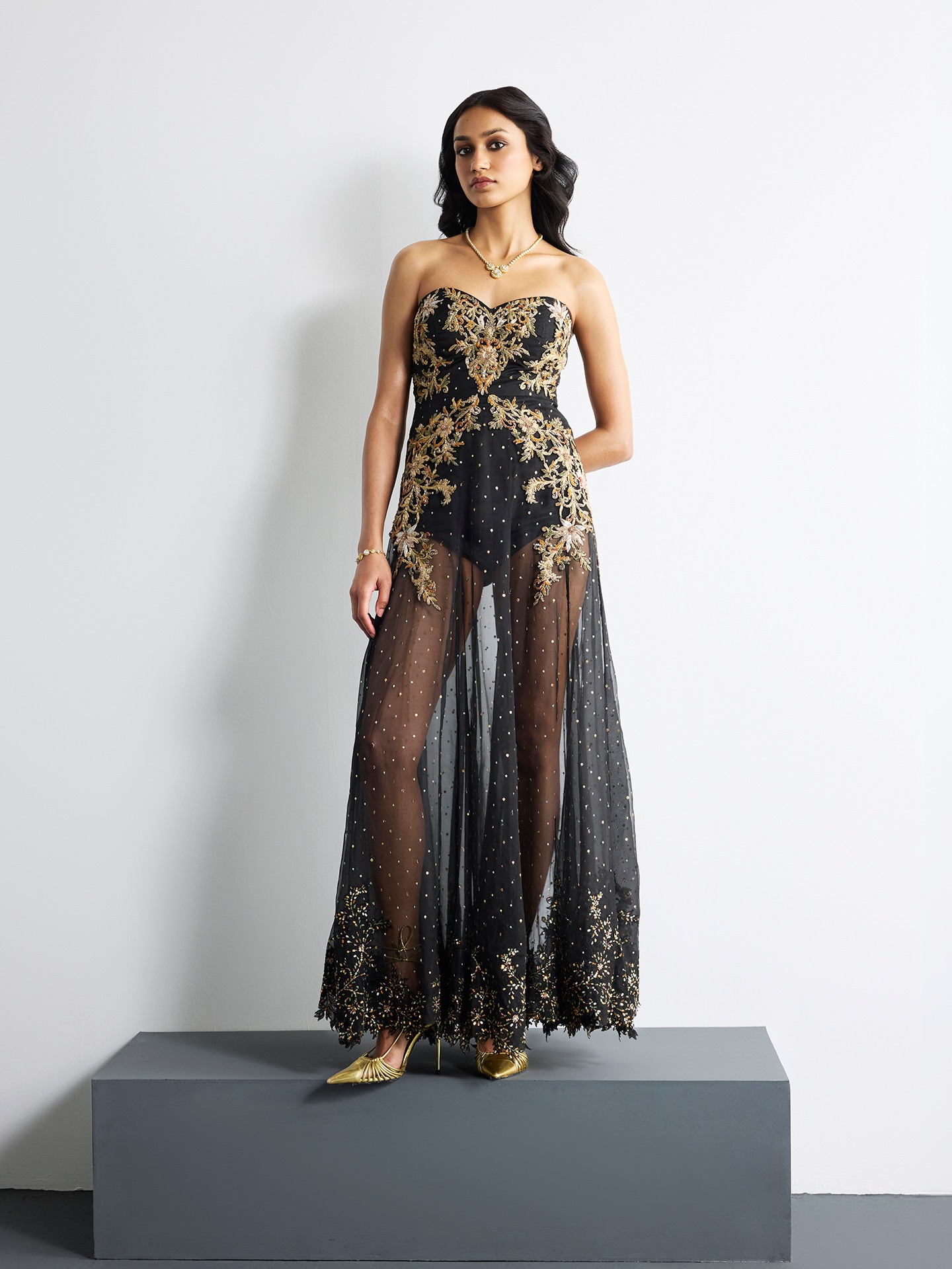 Black Multi Juliet Dress