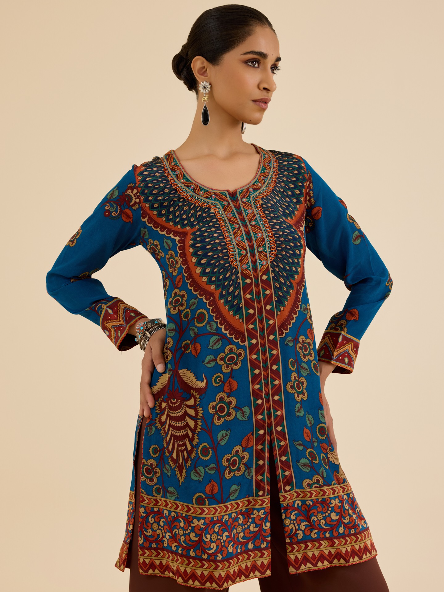 Indigo Temple Kurti
