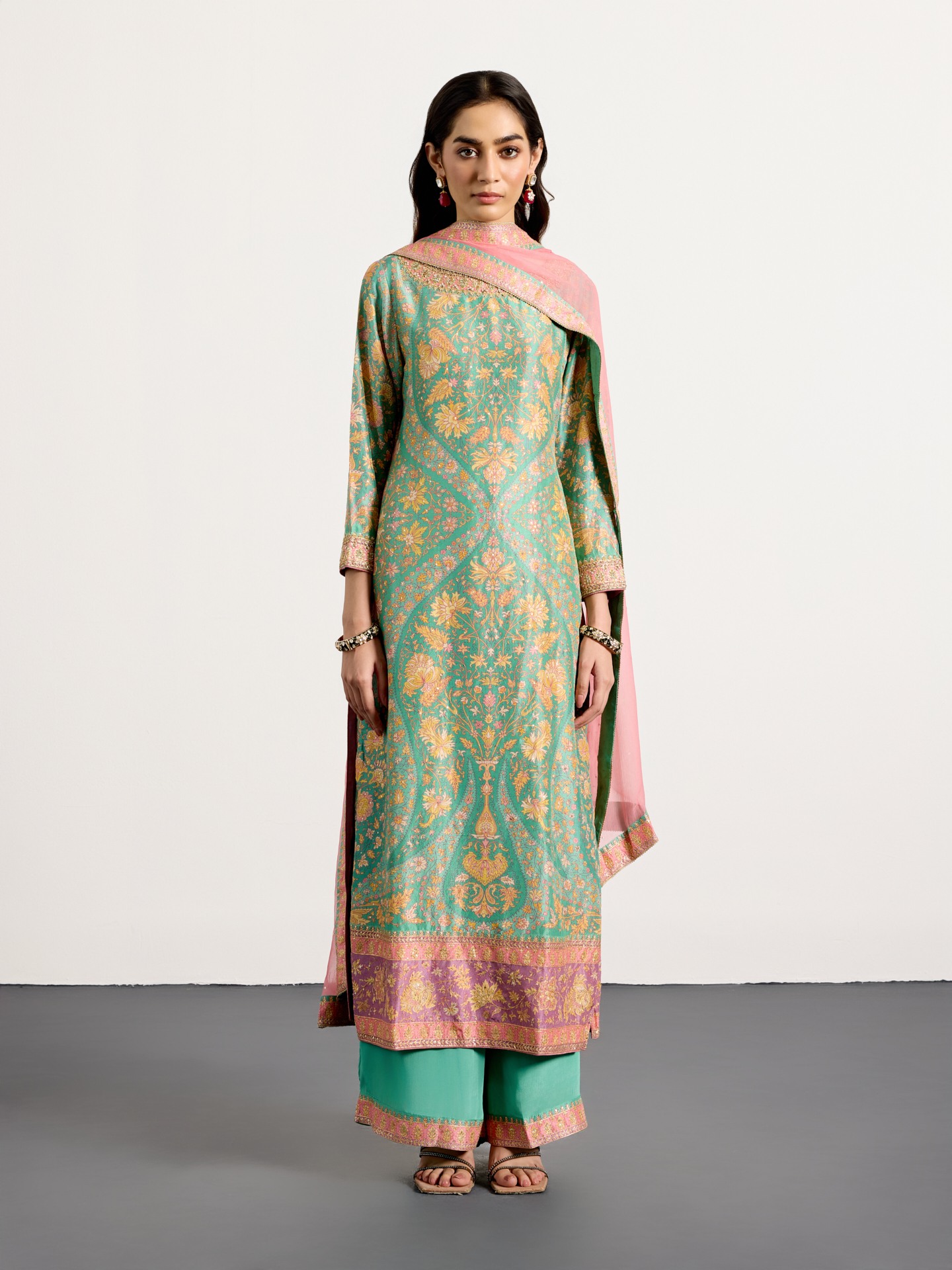Aqua Pink Sreshtha Suit