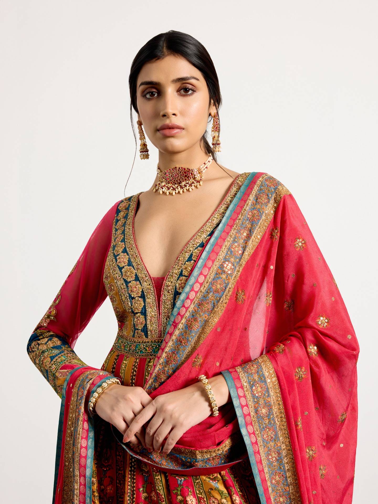Fuschia Multi Mauricia Suit