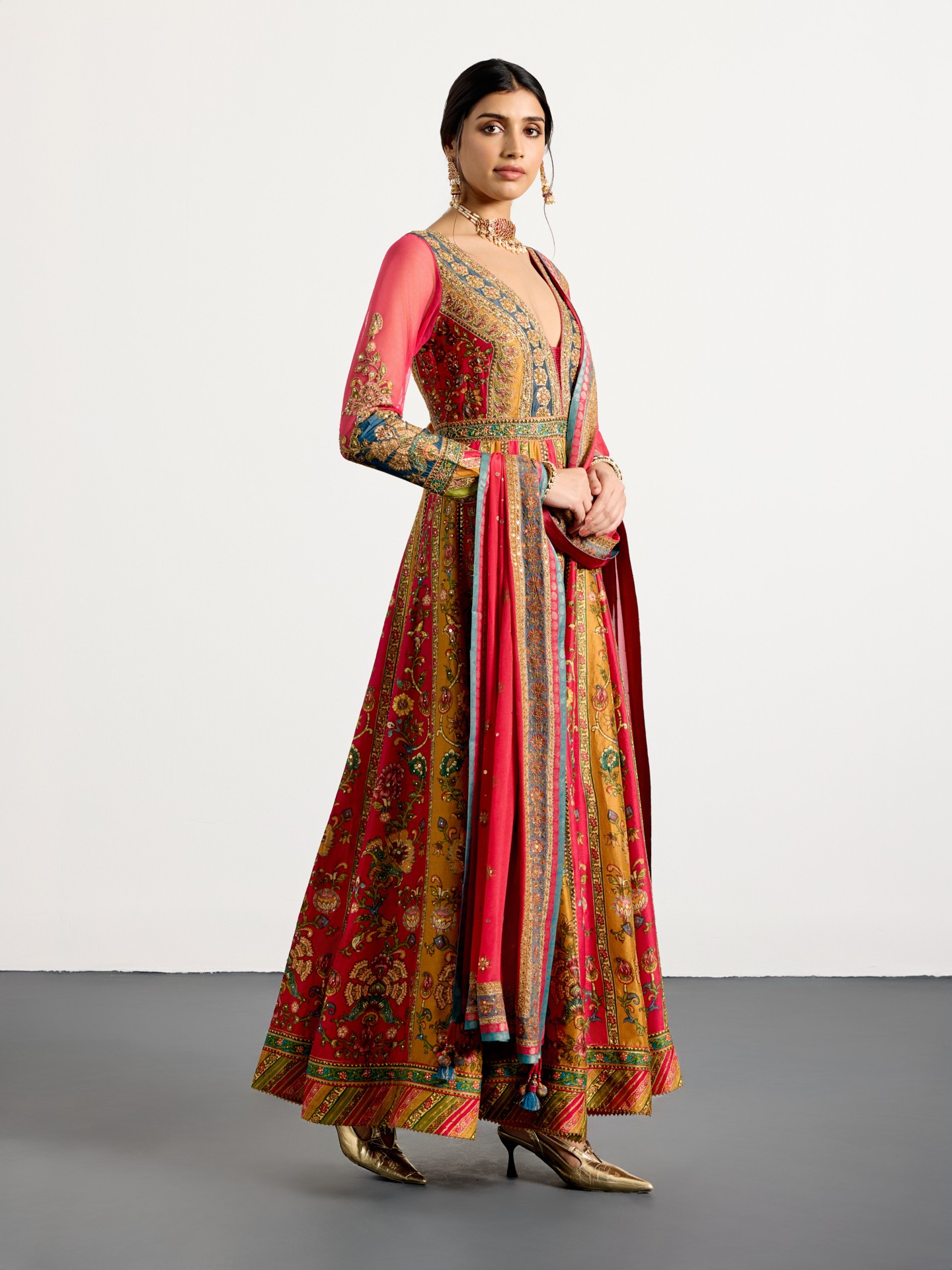 Fuschia Multi Mauricia Suit