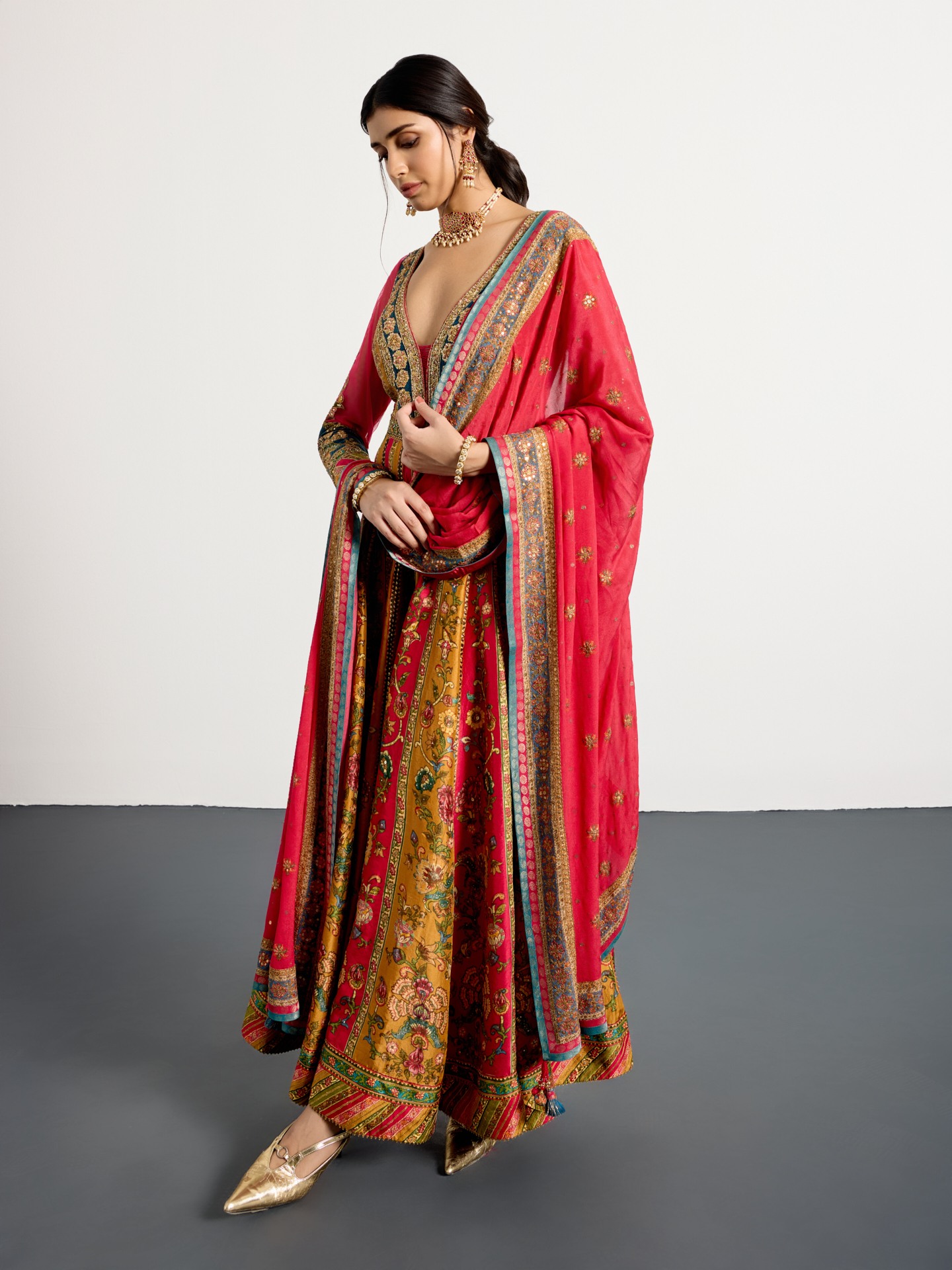 Fuschia Multi Mauricia Suit