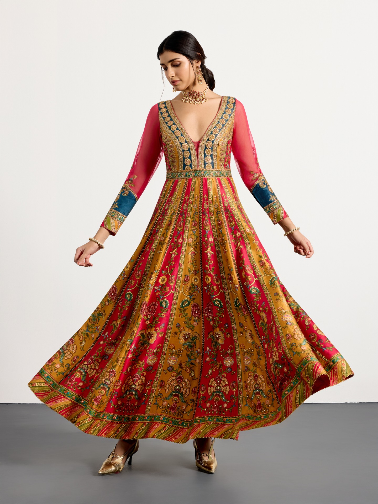 Fuschia Multi Mauricia Suit