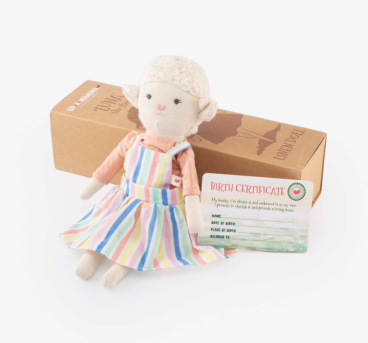 Ed-a-Mamma Linen Dolls - Sheep