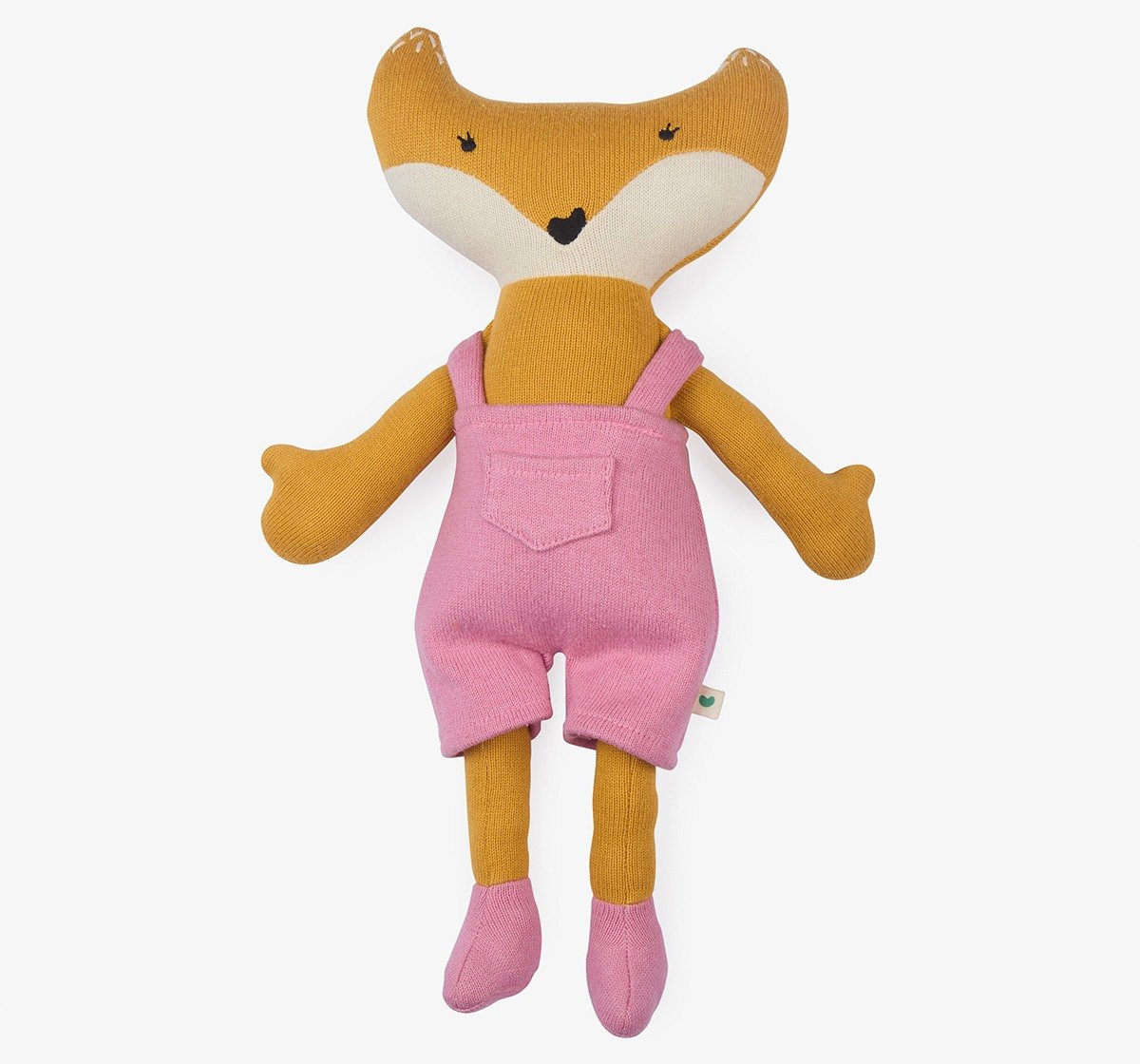 Flat Knit Blanket With Flat Knit Fox Toy