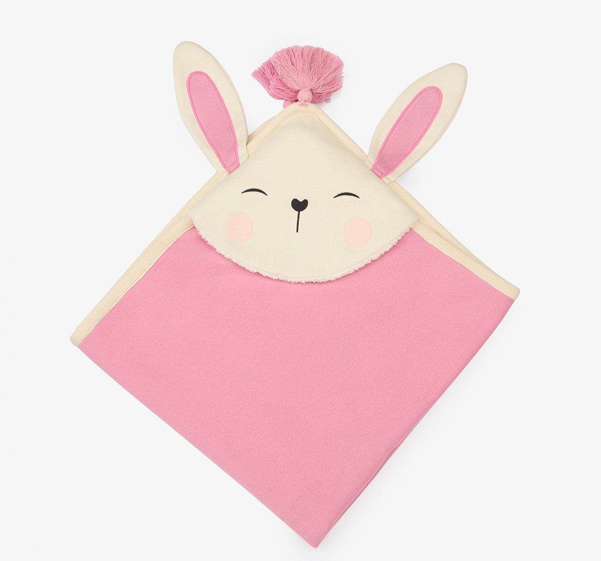 Hooded With One Side Shrapa Blanket - Bunny