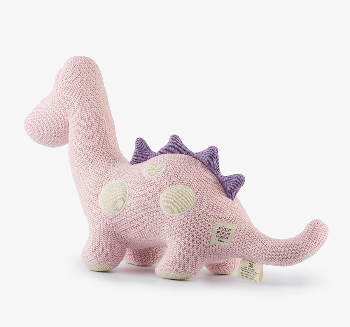 Flat Knit Blanket With Dino Toy
