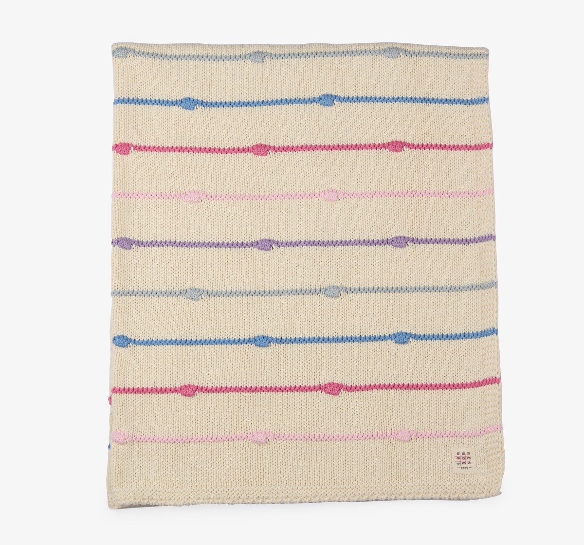 Flat Knit Blanket With Dino Toy