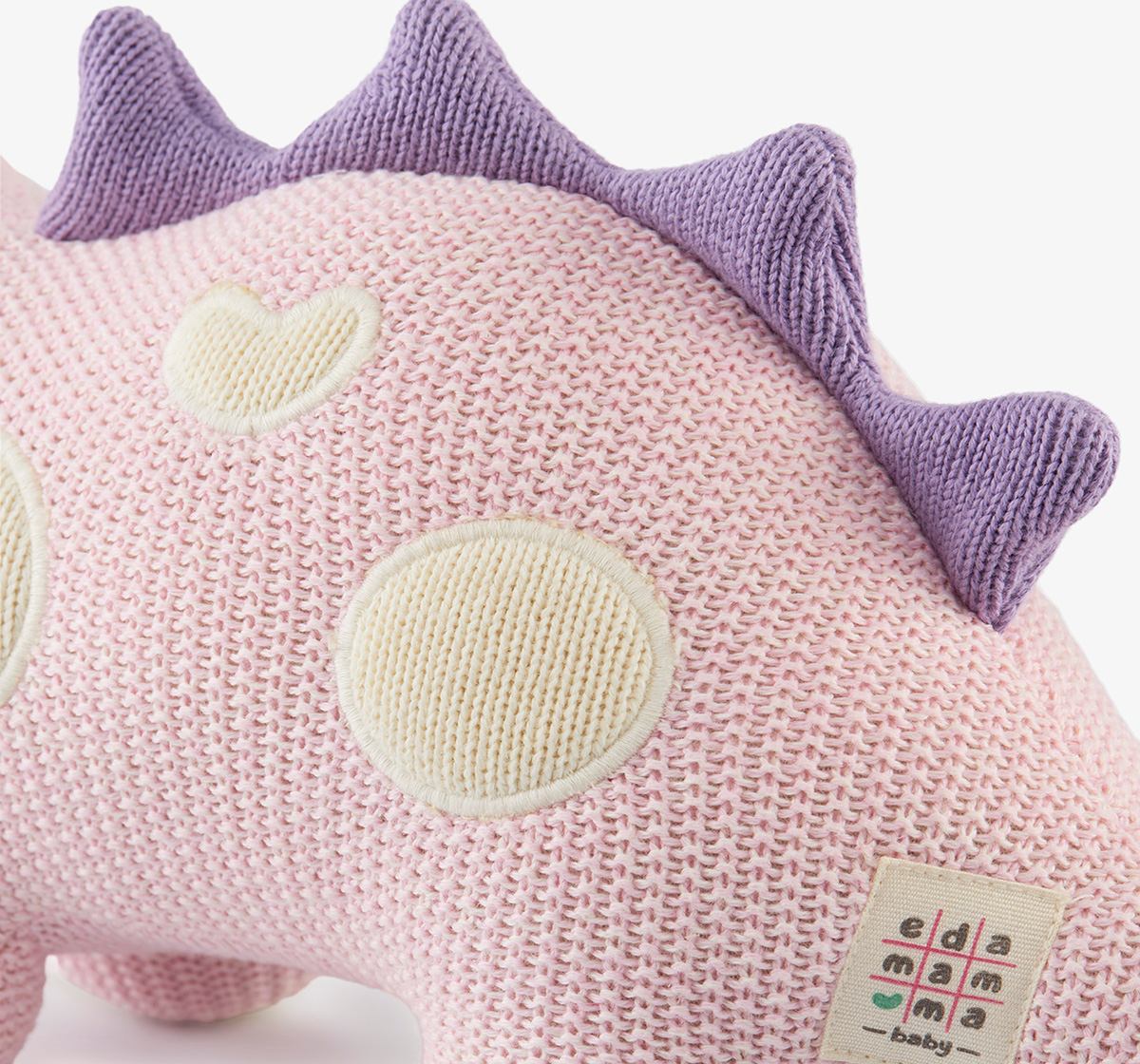 Flat Knit Blanket With Dino Toy