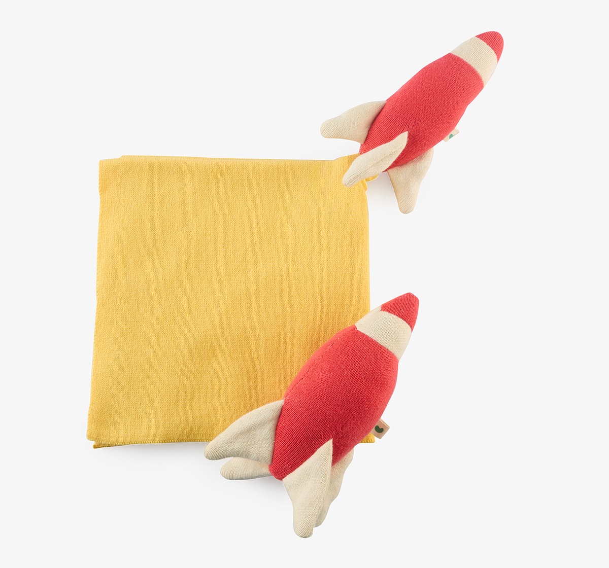 Blanket, Rattle, Cuddle Cloth & Basket 4 Pcs Gift Sets