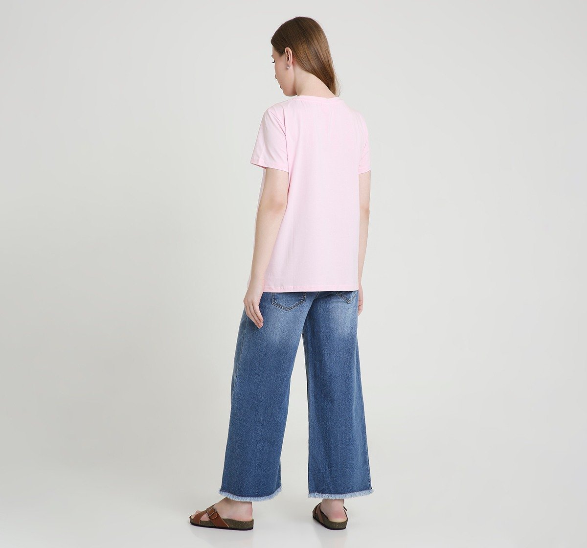 Maternity T-Shirt Short Sleeves Typography or Slogan Print Purple