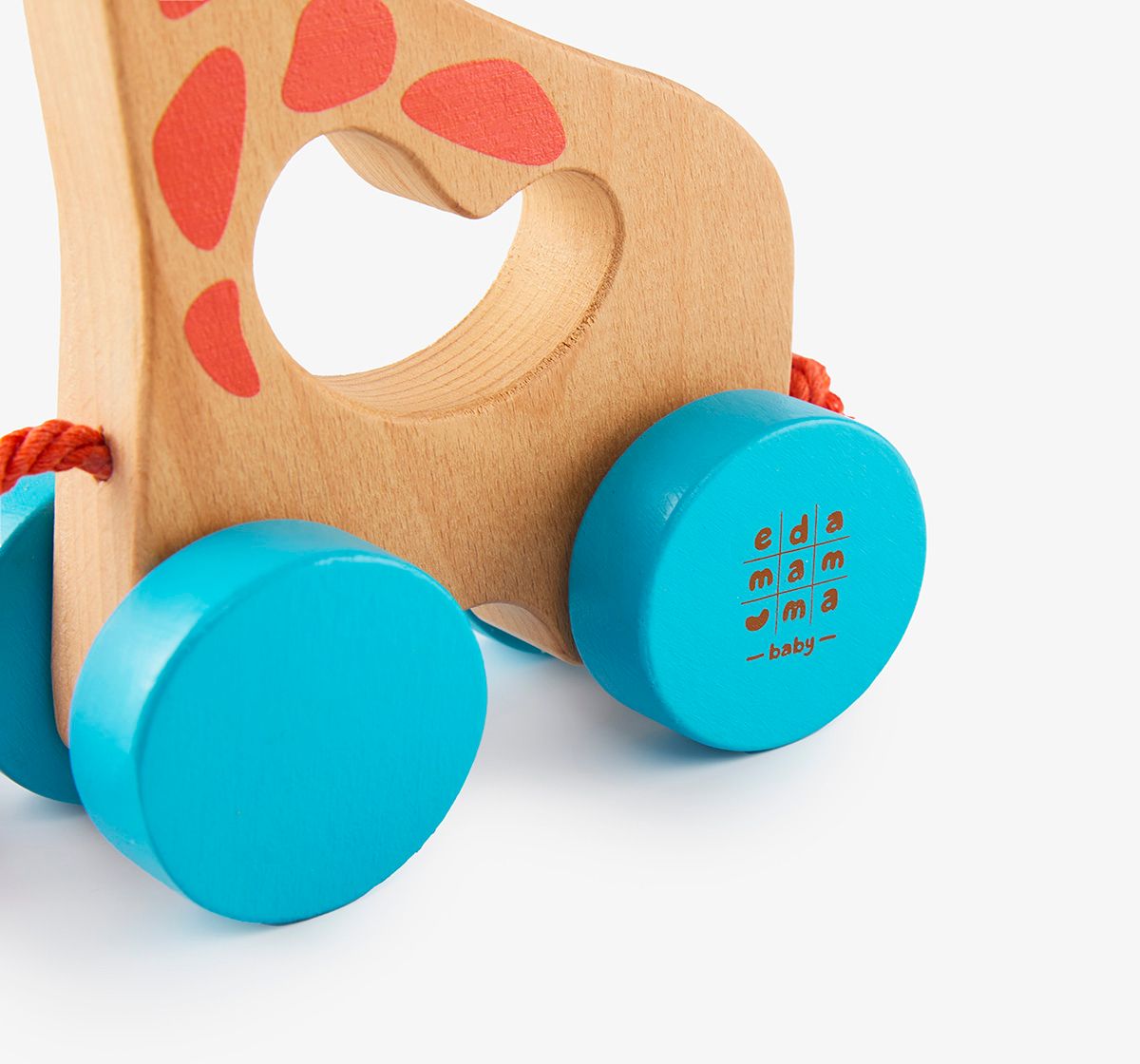 Ed-a-Mamma Wooden Pull Toy - Giraffe