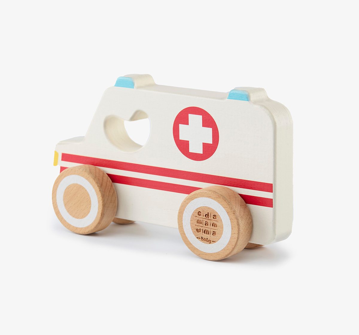 Ed-a-Mamma Wooden Vehicle - Ambulance