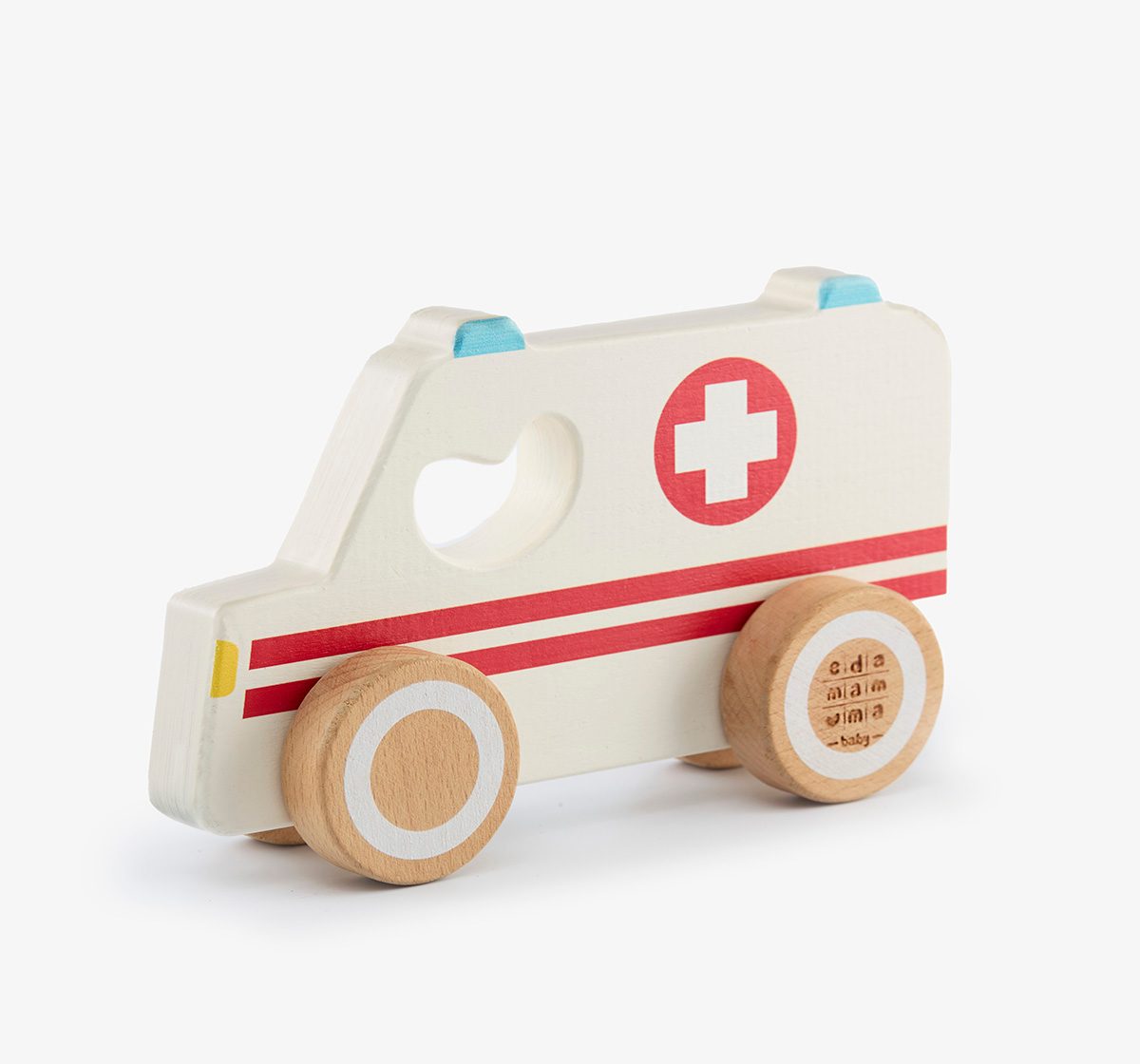Ed-a-Mamma Wooden Vehicle - Ambulance