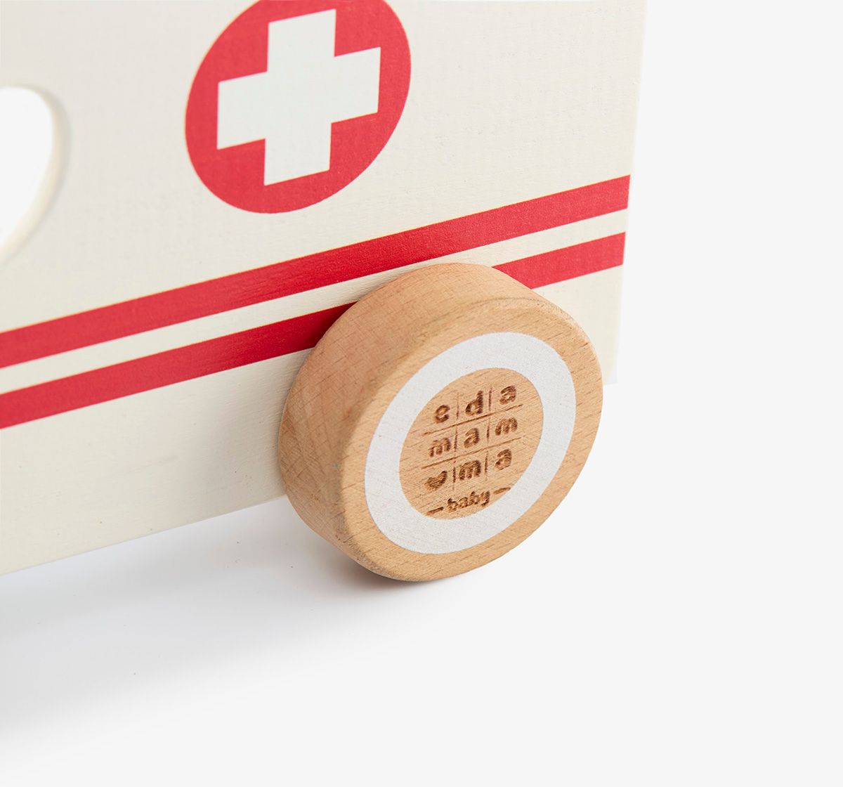 Ed-a-Mamma Wooden Vehicle - Ambulance