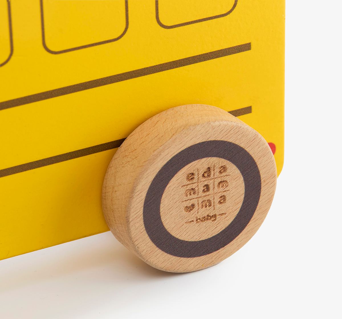Ed-a-Mamma Wooden Vehicle - School Bus