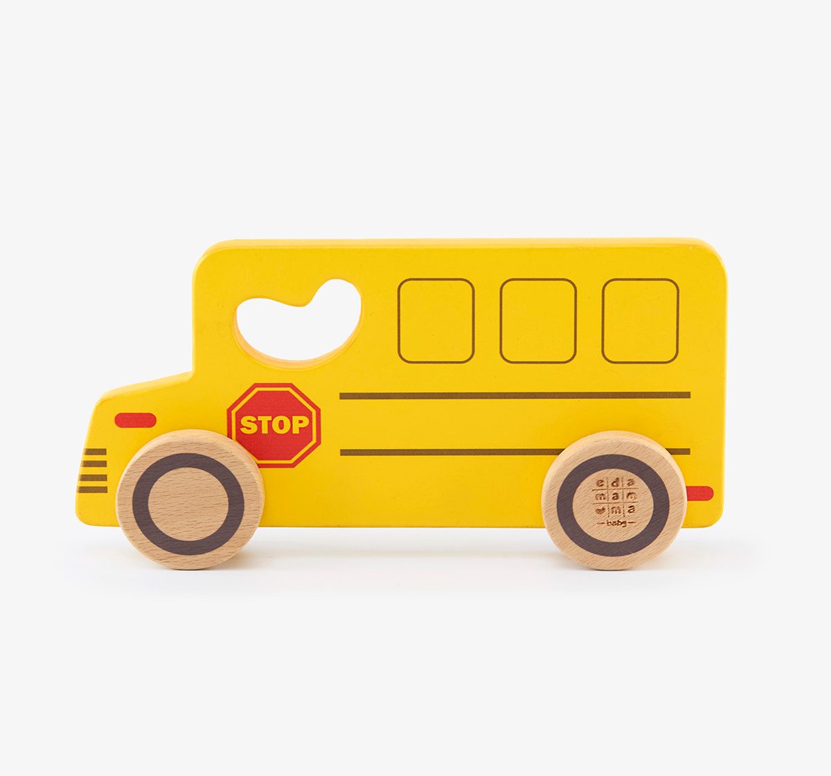Ed-a-Mamma Wooden Vehicle - School Bus