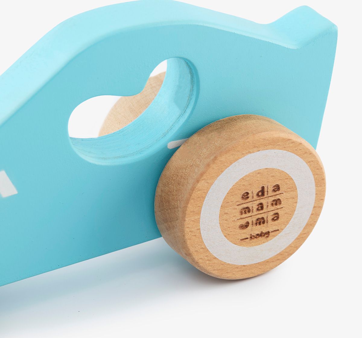 Ed-a-Mamma Wooden Vehicle - Car Blue