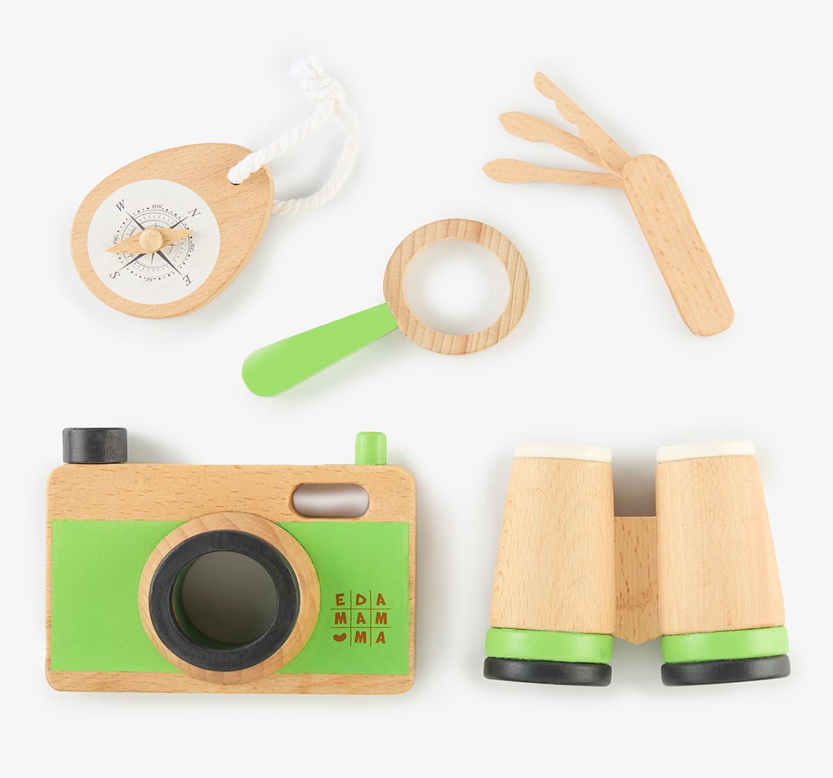 Ed-a-Mamma Wooden Pretend Play - Adventure Kit (5 Pcs)
