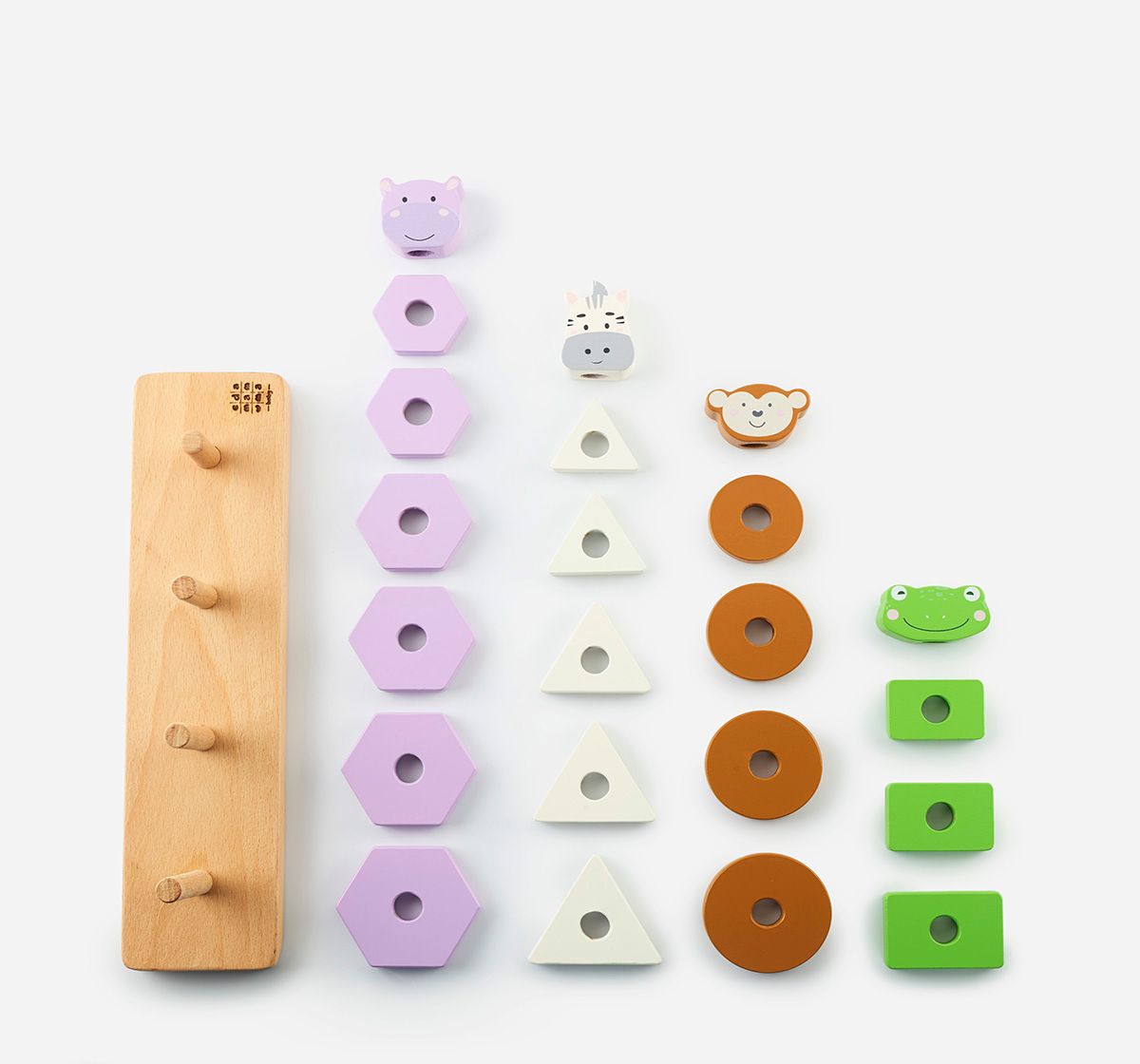 Wooden Stacking - Animals (27 Pcs)