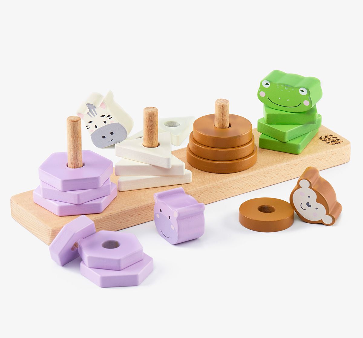 Wooden Stacking - Animals (27 Pcs)