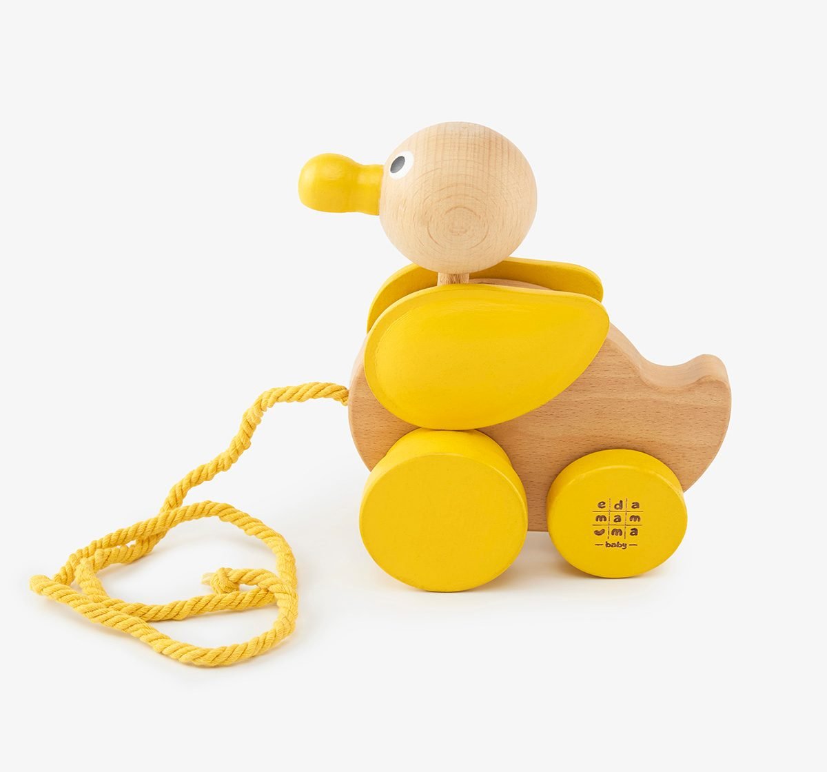 Ed-a-Mamma Wooden Pull Toy - Duck
