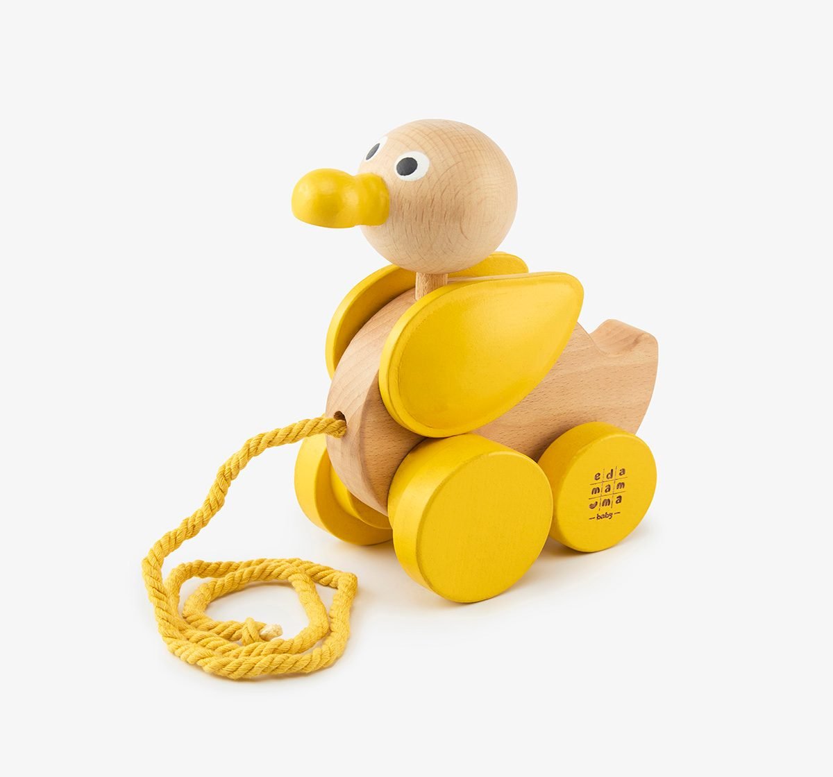 Ed-a-Mamma Wooden Pull Toy - Duck