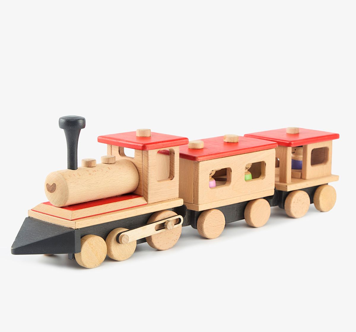 Ed-a-Mamma Wooden Train Set (3Pcs)