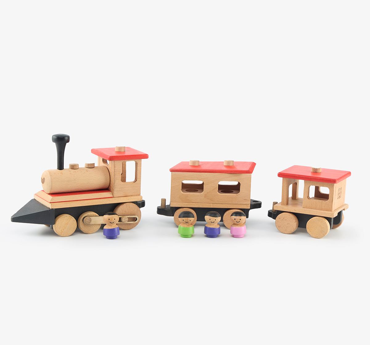 Ed-a-Mamma Wooden Train Set (3Pcs)