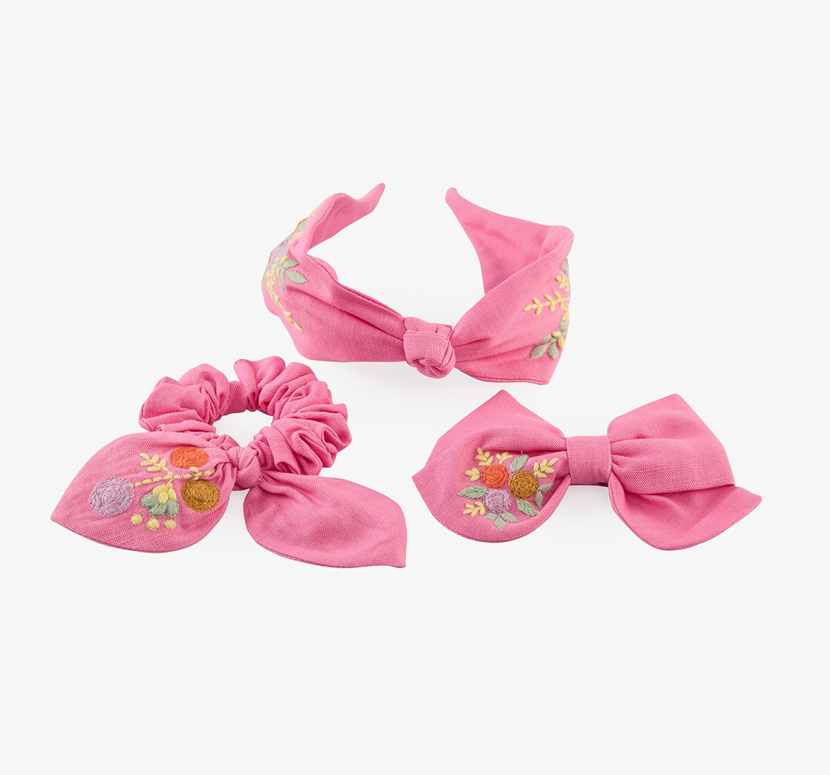Hairband, Hairclip & Scrunchies Hair Accessories Gift Set - 3 Pcs