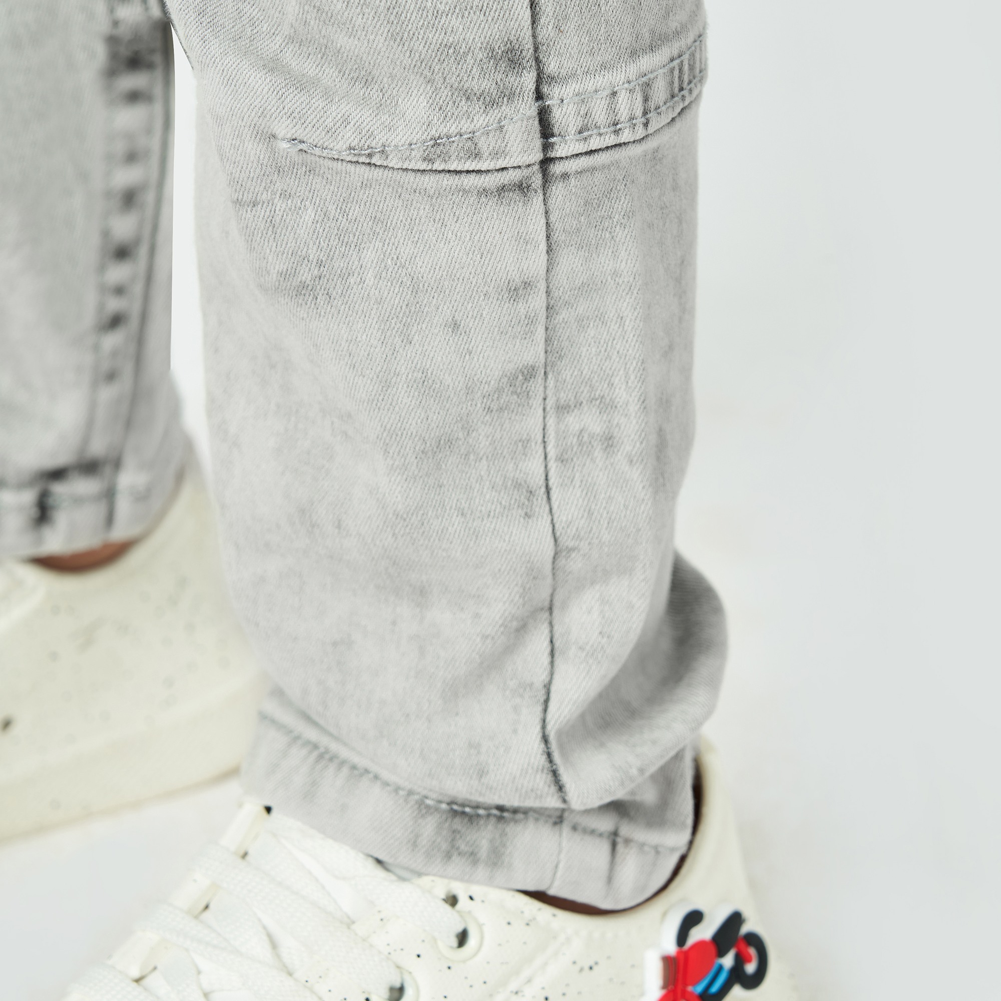 Boys light wash denim Grey