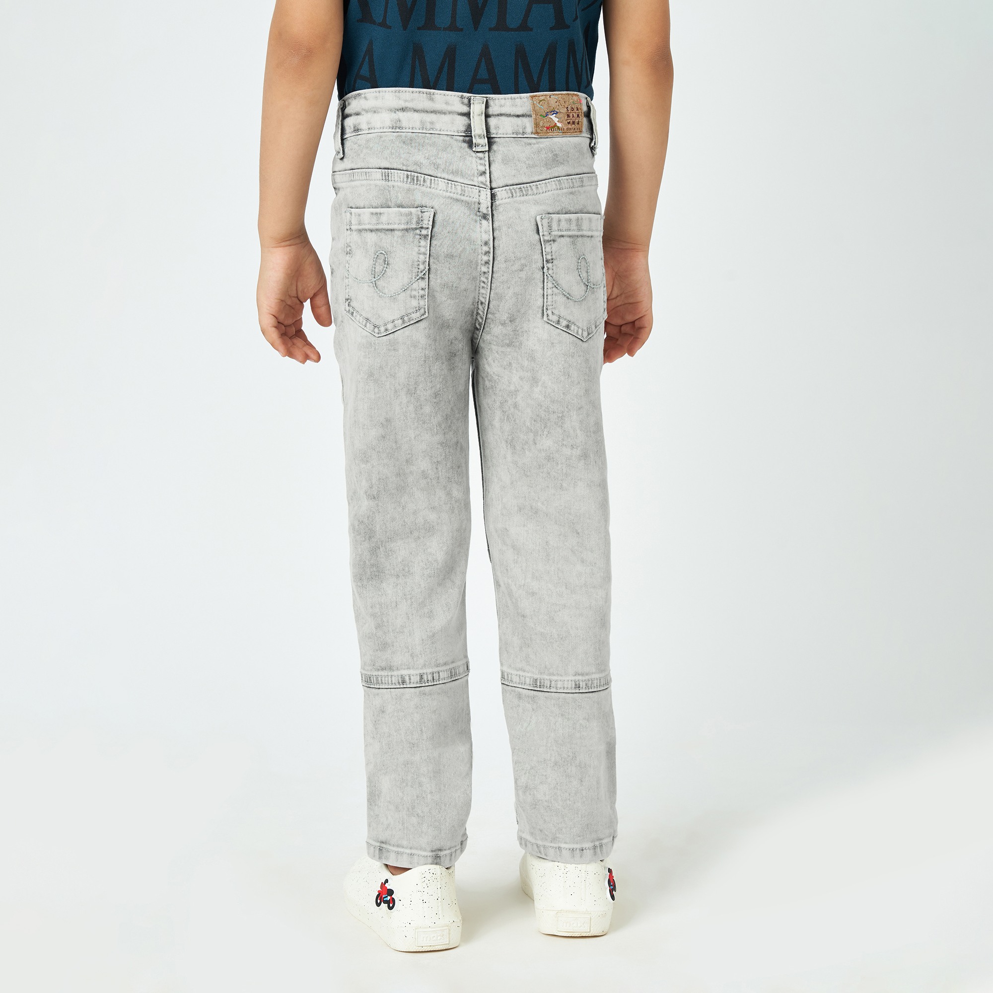 Boys light wash denim Grey