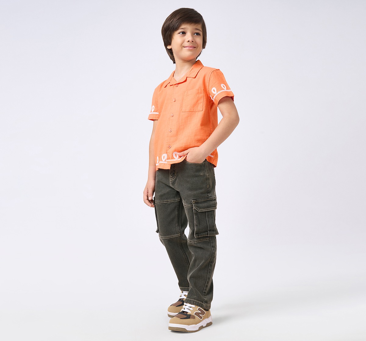 Boys Stretchable Denim Washed Jeans