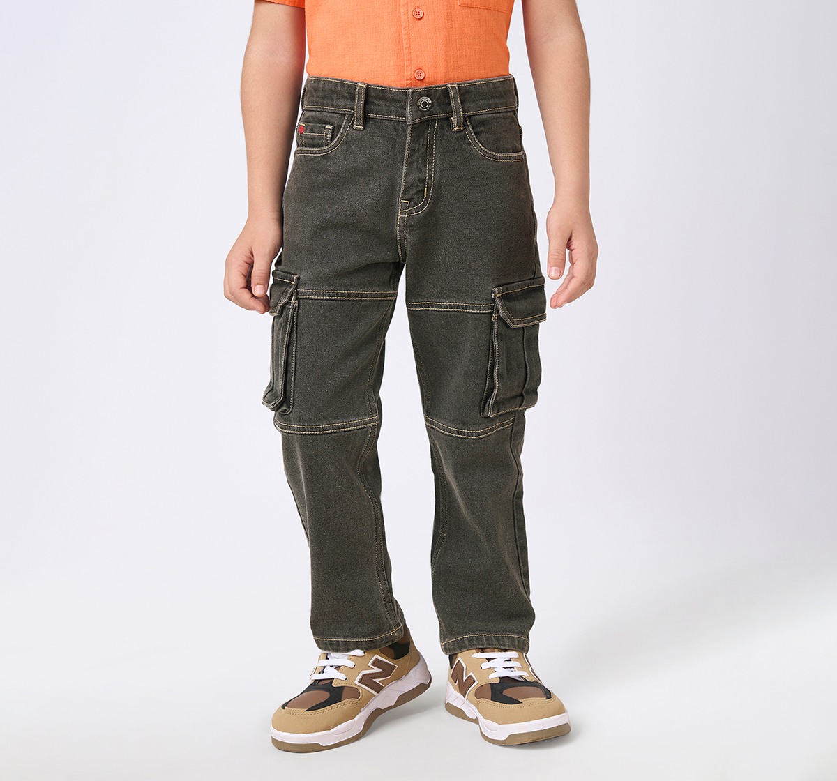 Boys Stretchable Denim Washed Jeans