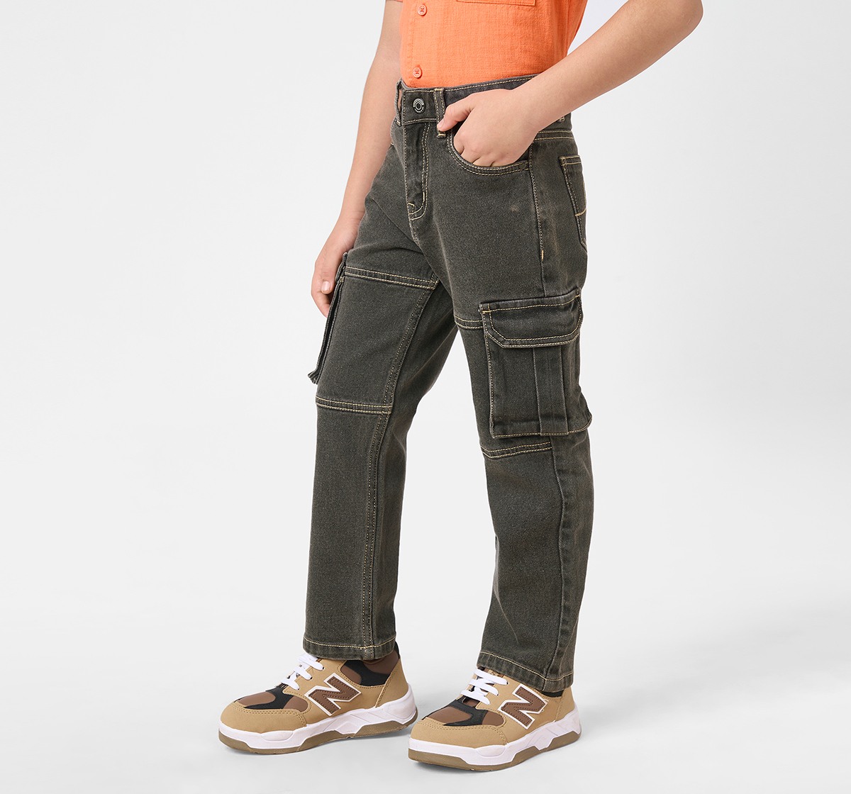 Boys Stretchable Denim Washed Jeans