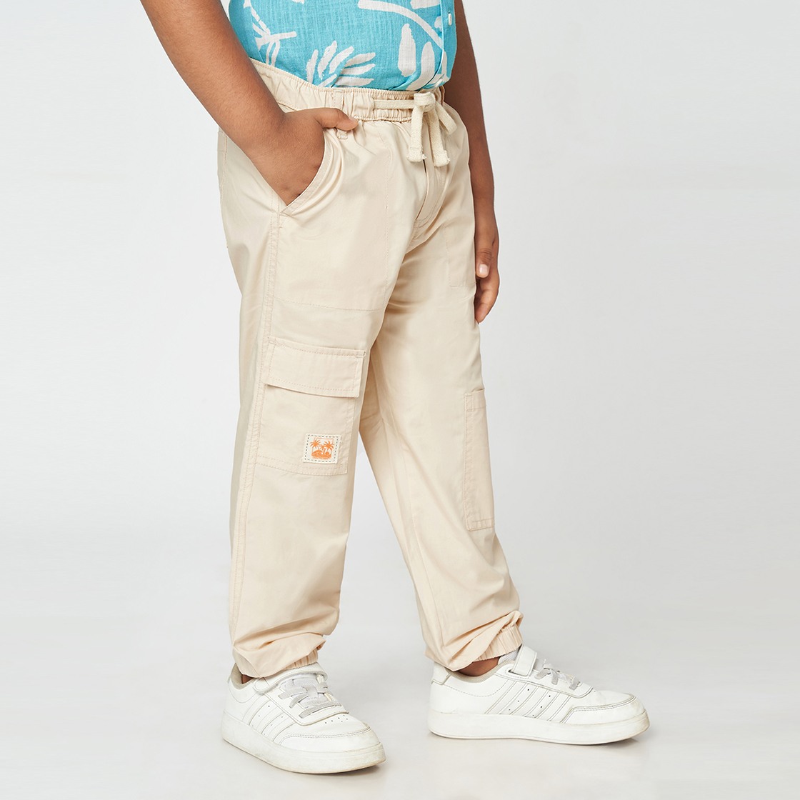 Boys woven joggers Beige