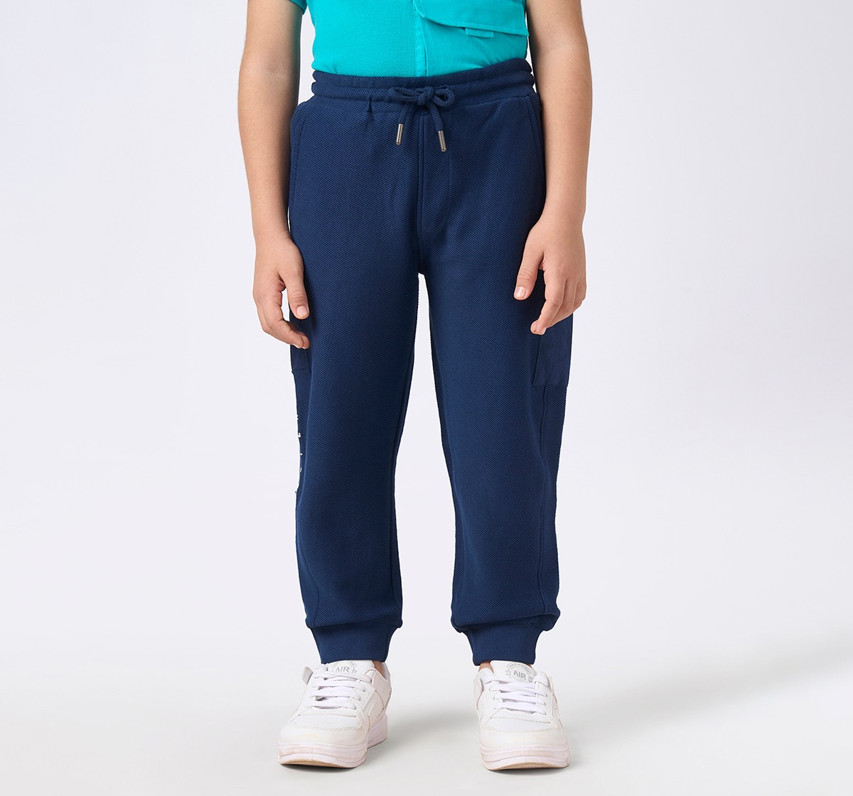 Boys knit joggers  Navy