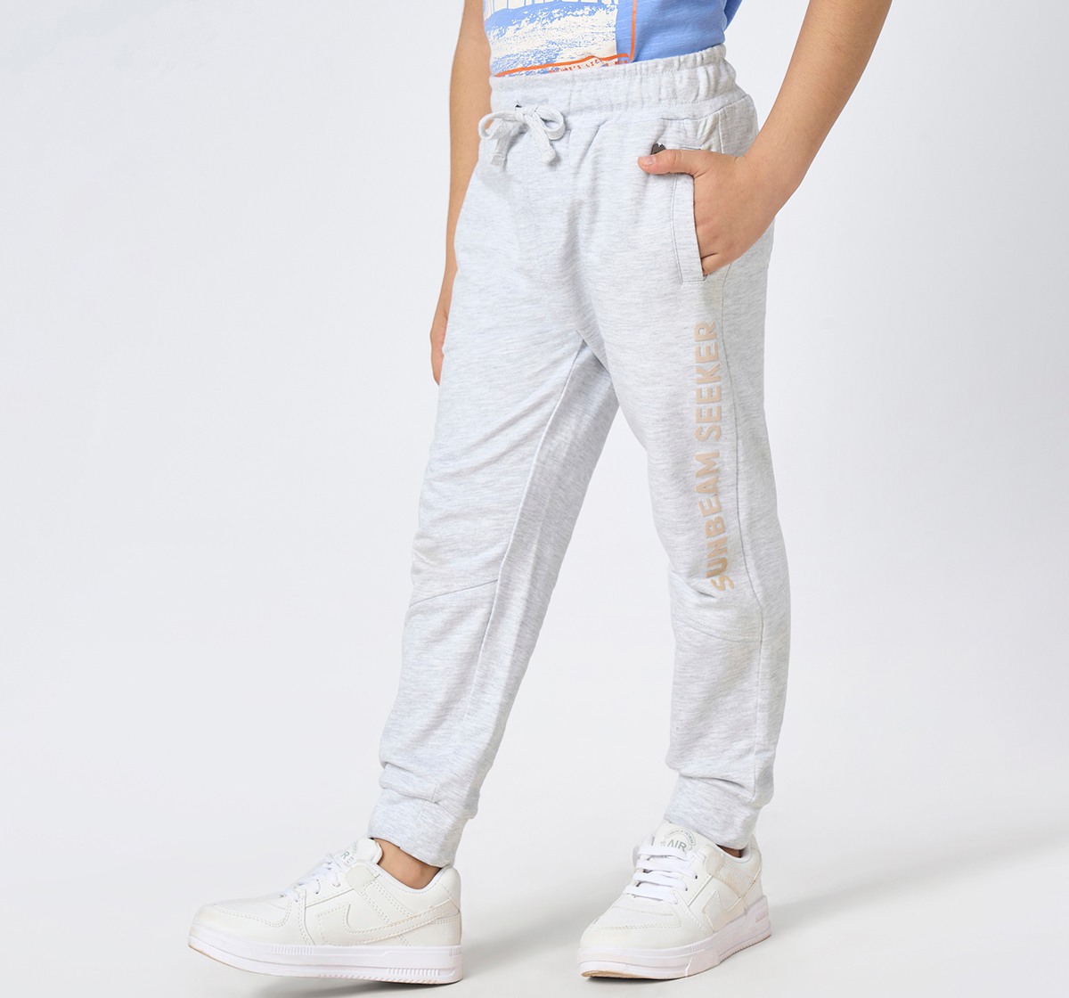 Boys knit joggers Grey