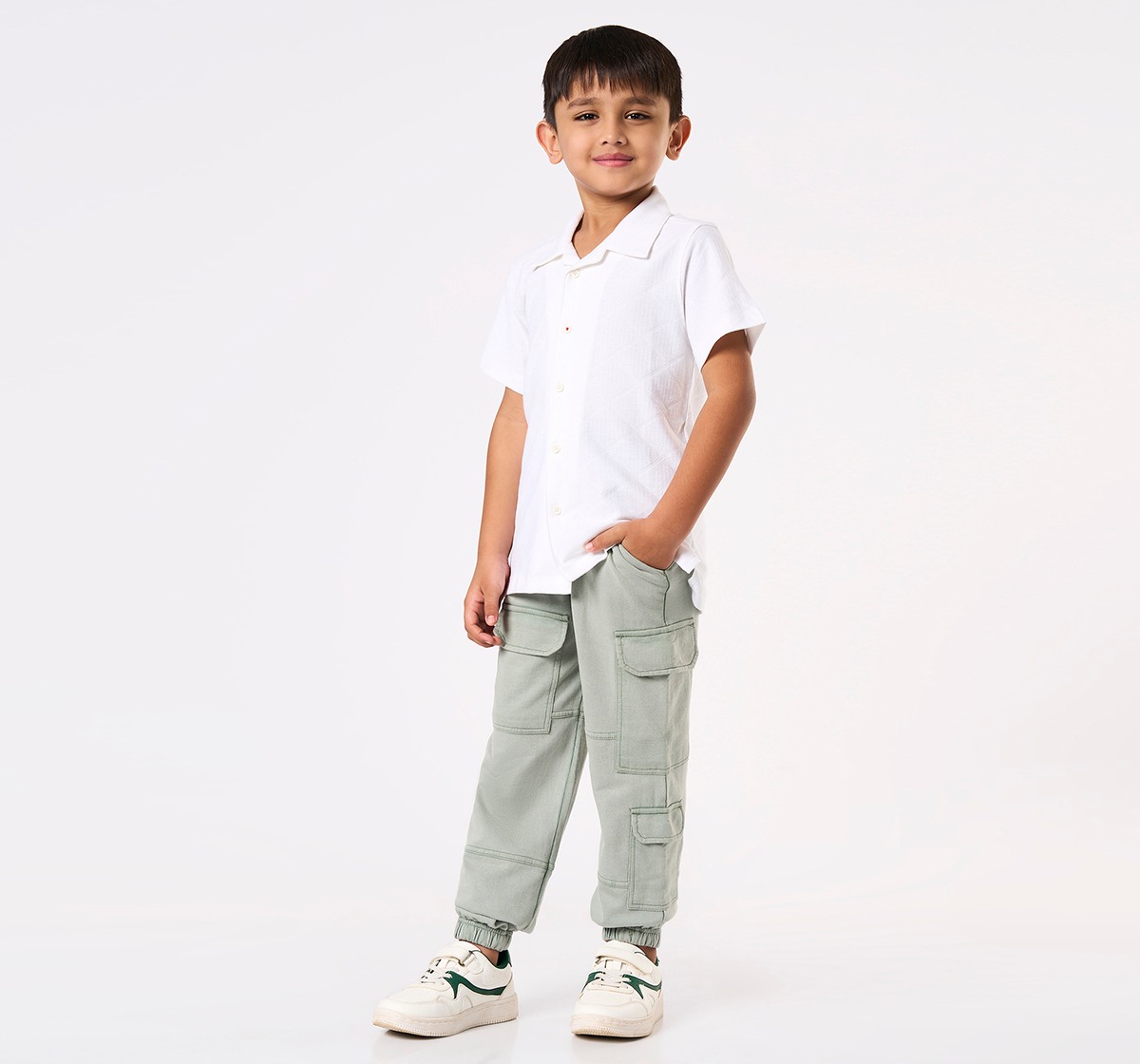 Boys' Utility Cargo Joggers – Sage Green