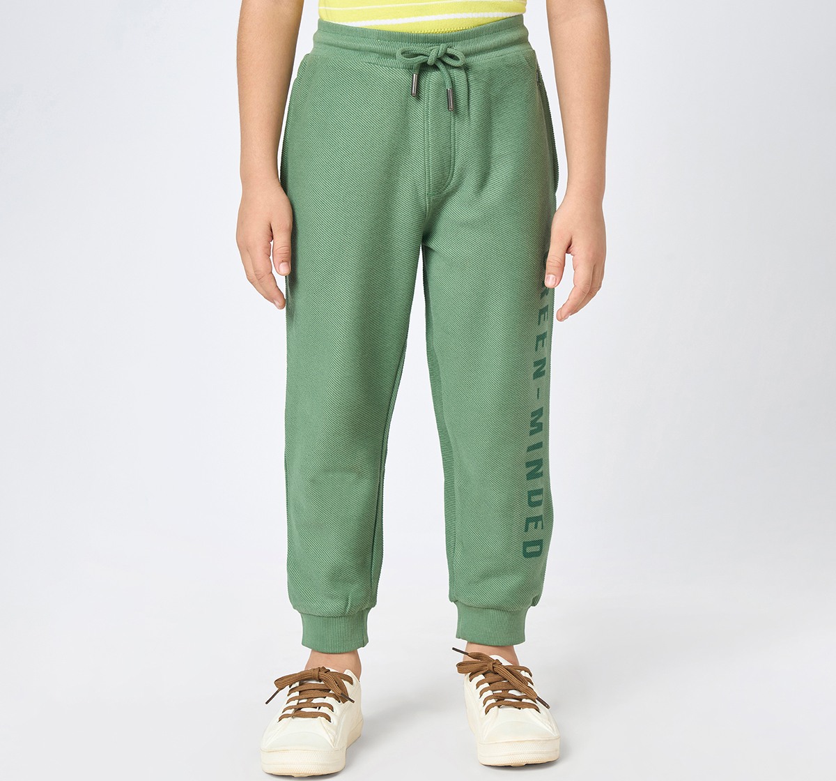 Boys knit joggers Olive
