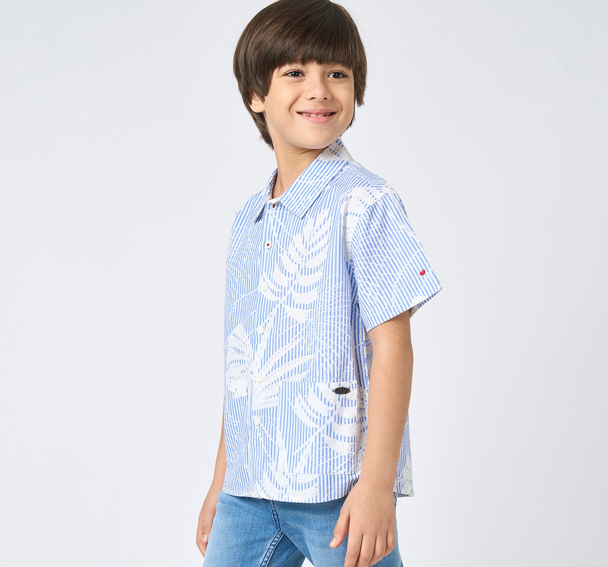 Boys half sleeves shirt Blue