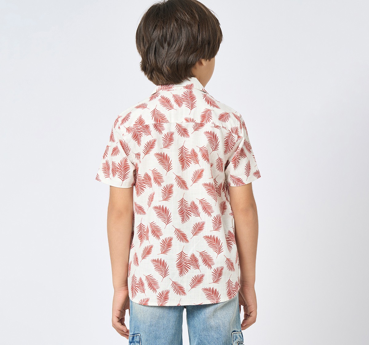 Boys half sleeves shirt Rust