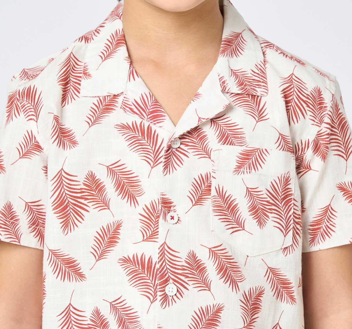 Boys half sleeves shirt Rust