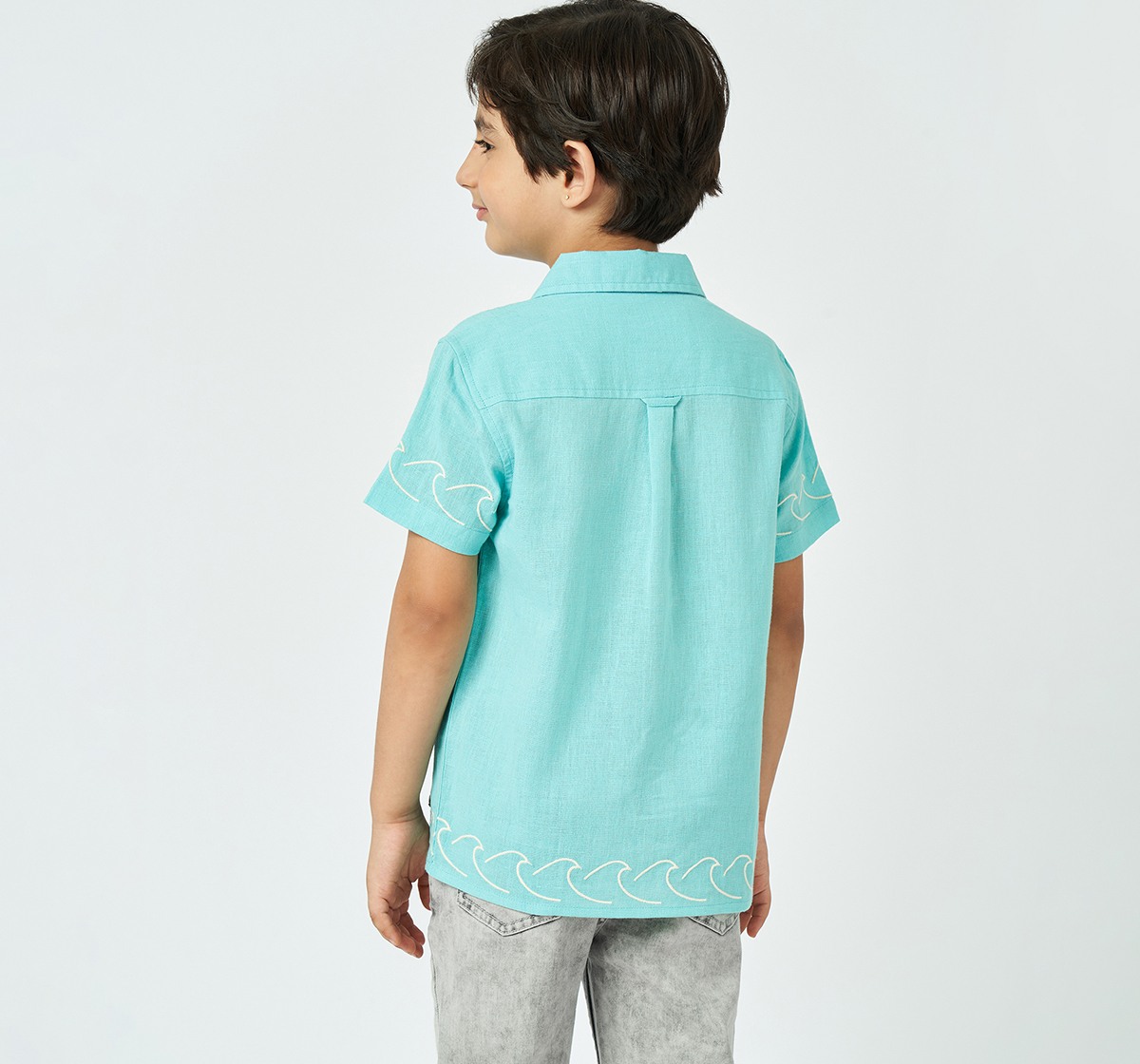 Boys half sleeves shirt Blue