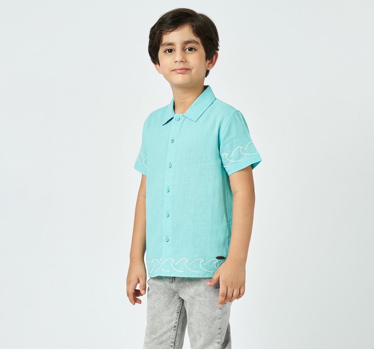 Boys half sleeves shirt Blue